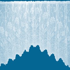 CLEARANCE Eleanor Arch Jardiniere Net Curtain - Sold As A Single Curtain
