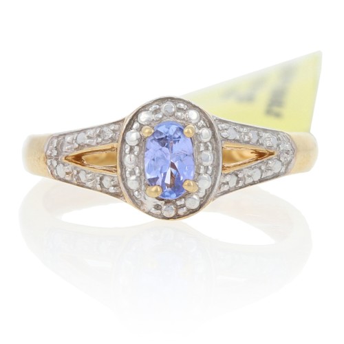 Silver tanzanite ring 925 - tanzanite, -925