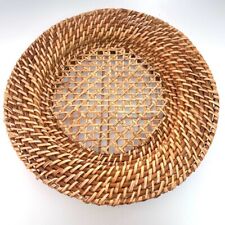 RATTAN CHARGER PLATE NATURAL 32CM WEDDING EVENT BOHO RUSTIC DECOR