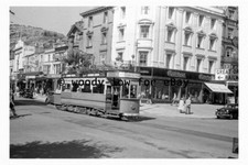 pt9101 - Llandudno Tram no 13 St Georges Place in 1955 - Print