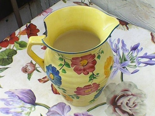 Art deco jug hand painted - deco,