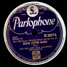 IDA COX Death letter blues /