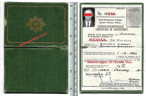 South africa police - africa, card