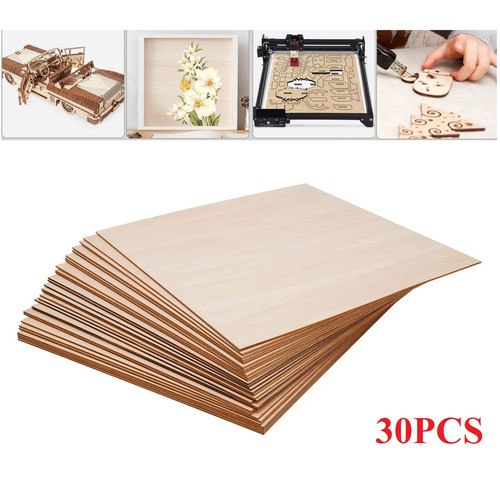 30pcs basswood sheets 3mm - 30pcs,