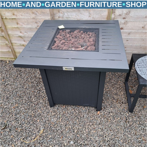 Rattan style gas fire - rattan,