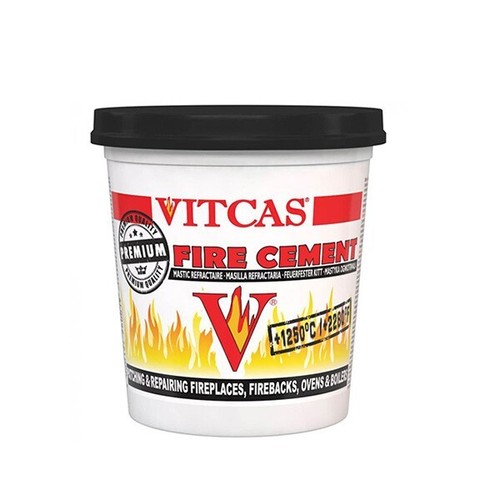 Fire flue cement black 1kg - black,