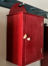 Classic Shaker-style handmade Pine hanging cabinet, cupboard