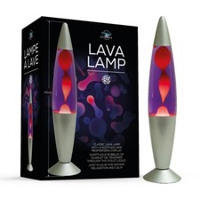 Retro 1960s Lava Lamp 16” 40cm Purple Wax Liquid Relaxation Light Christmas Gift