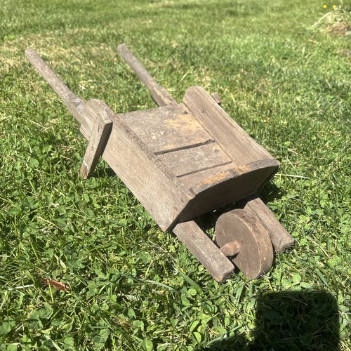 Child wooden wheelbarrow - child’s,