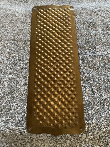 Brass door finger plate - brass,
