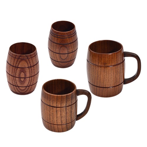 Wooden beer mug - wooden, tea