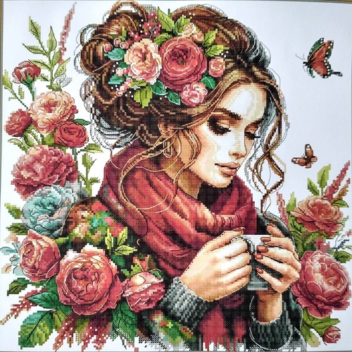 Woman flowers 14 count - in,