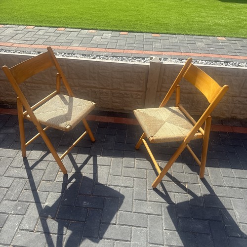 Pair vinatge beech wood - a,