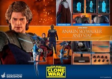 Hot Toys Star Wars: The Clone Wars - Anakin Skywalker and STAP 1/6th Scale