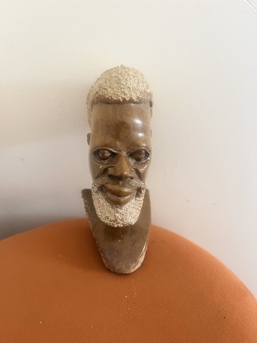 Heavy hand carved vintage - heavy,