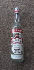 Vintage empty Smirnoff bottle