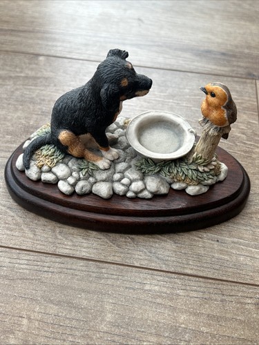 Border fine arts puppy robin - arts, &