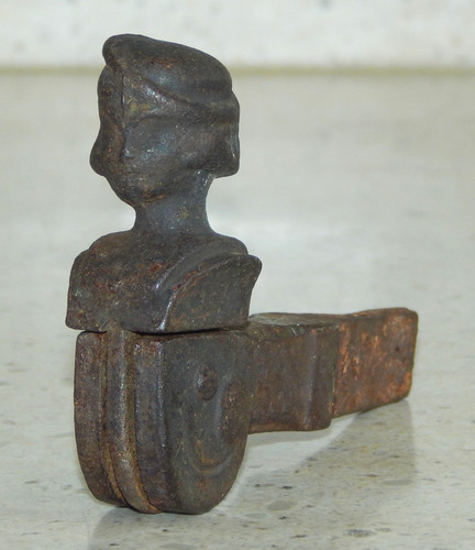 Antique cast iron shutter dog - antique,