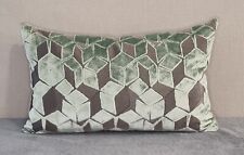 Designers Guild Fitzrovia Duck Egg & Omega Velvet Cushion Cover 30x50 cm