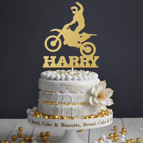 Motorbike cake topper - motorbike,