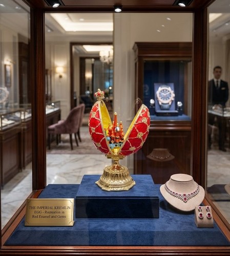 Faberge egg replica red - replica,