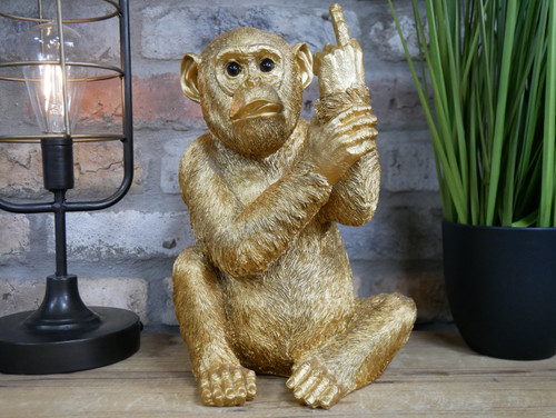 Rude monkey ornament cheeky - rude,