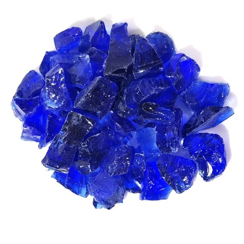 Cobalt blue crushed - blue, glass