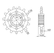 520 Teeth 16 Step Sprocket for