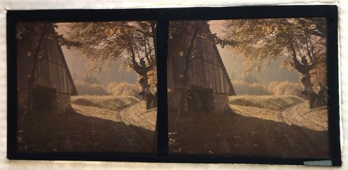 Autochrome stereo view farm - autochrome,