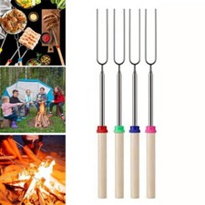 1/8X Marshmallow Toasting Fork Marshmallow Stick Extendable Telescoping Stick UK
