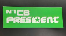 President CB Radio Sticker 150mm x 55mm For Lincoln Cb Radio Sticker