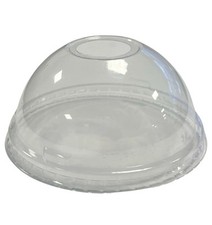 Dome lids for slush cups with