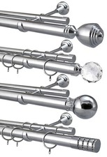 Curtain Pole Double Rod Metal