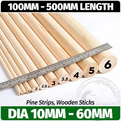 Wooden dowels 10cm - wooden,