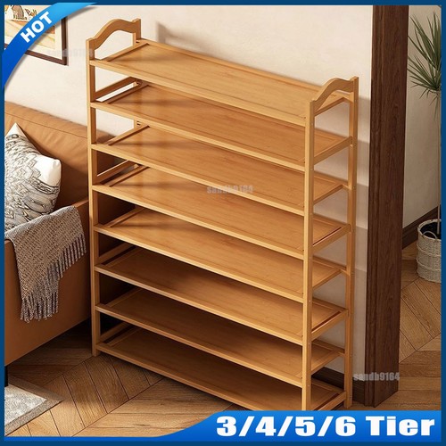 Tiers bamboo shoe rack - tiers,
