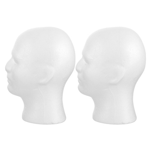 2pcs white foam male mannequin - white,