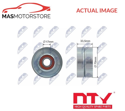 Ribbed belt tensioner pulley - v-ribbed,