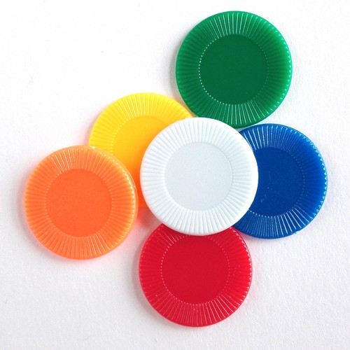 Round plastic counters - round, of
