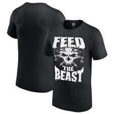 WWE BROCK LESNAR “FEED THE BEAST” T-SHIRT OFFICIAL ALL SIZES NEW