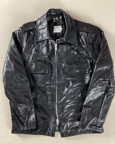 Vintage leather motorcycle - vintage,