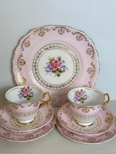 Vintage Tea Set - Argyle Pink