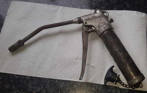 Vintage wanner grease gun - wanner,