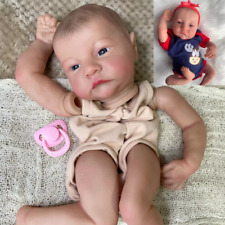  19" Painted Reborn Doll Kit Levi Awake 3D Skin Unassembled Handmade Baby Parts