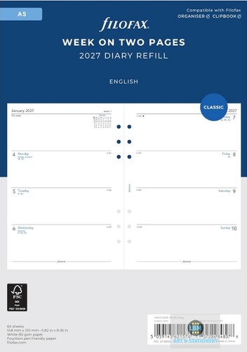 Filofax 2027 diary week - filofax,