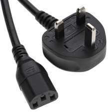 Power Cord UK Plug to IEC