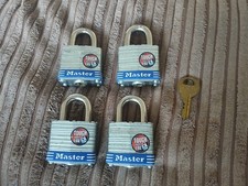 Master Lock Padlock x4 plus