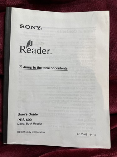 Sony portable digital book - sony,