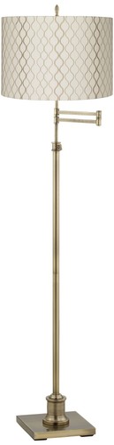 Swing arm floor lamp antique - arm,