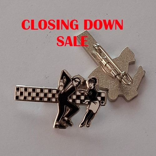 Dance couple cut out enamel - cut,