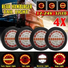 4x 12v/24v LED Rear Round